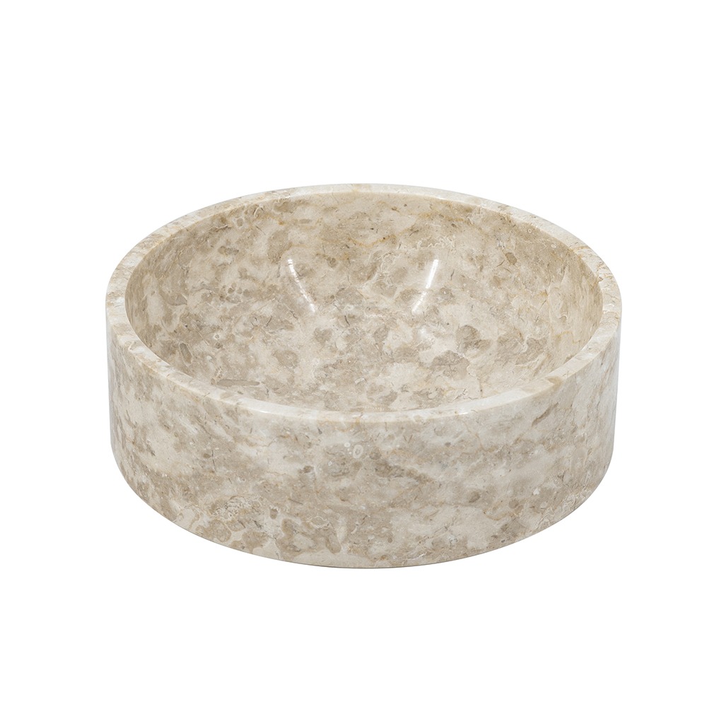 Artekko Marble Μπεζ Μαρμάρινο Μπολ (24x24x11)cm Artekko C5464