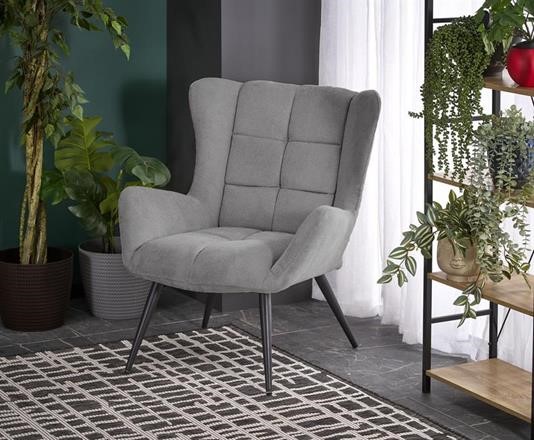 BYRON leisure chair, grey DIOMMI-60-29280