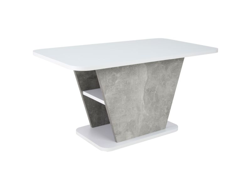 ŁAWA CALIPSO BIAŁY MAT / SZARY (EFEKT BETONU) 90X50 DIOMMI-80-3551