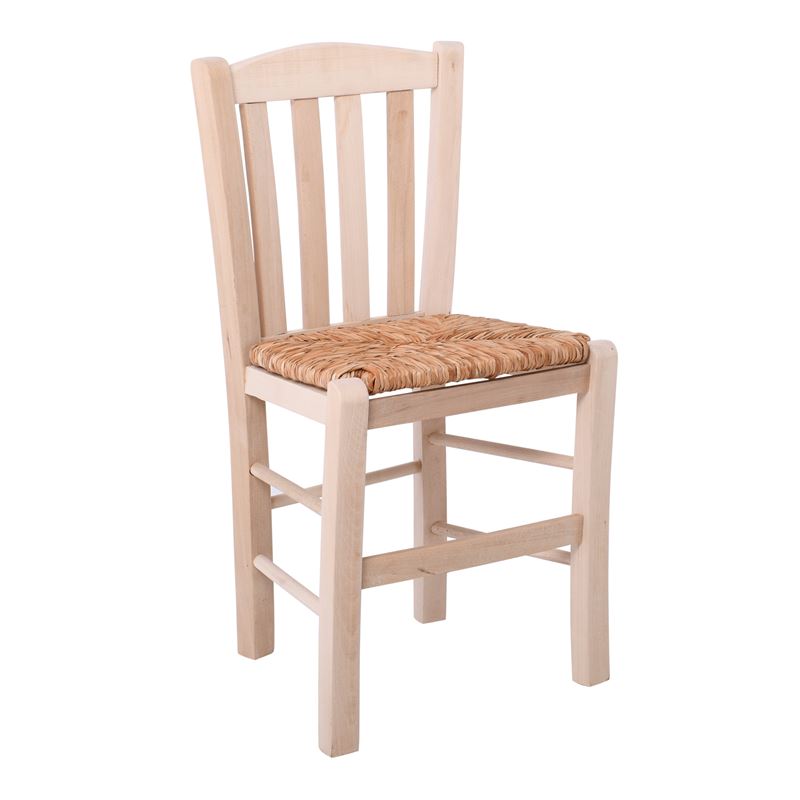 WOODWELL Ρ966,0CASA Καρέκλα Οξιά Άβαφη με Ψάθα Αβίδωτη 42x45x88cm Ρ966,0 WOODWELL Ρ966,0CASA Καρέκλα Οξιά Άβαφη με Ψάθα Αβίδωτη 42x45x88cm Ρ966,0