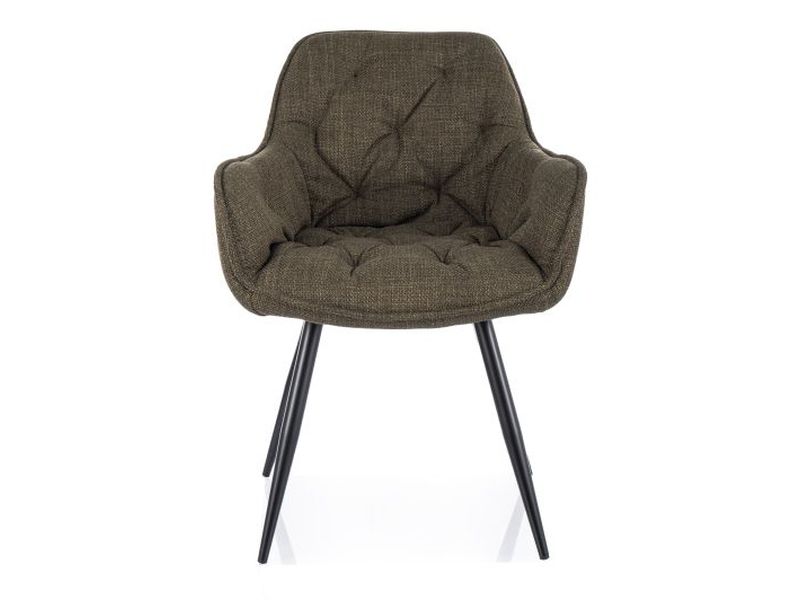 KRZESŁO CHERRY BJORN CZARNY STELAŻ/ OLIWKA 77 DIOMMI-80-3562