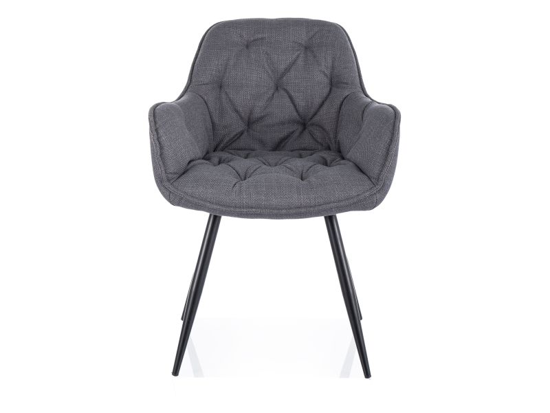 KRZESŁO CHERRY BJORN CZARNY STELAŻ/ SZARY 13 DIOMMI-80-3559
