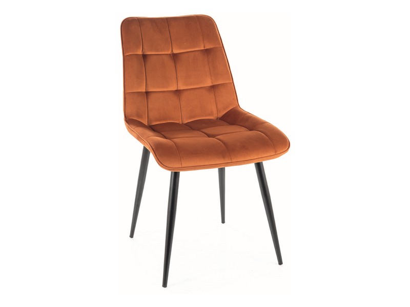 KRZESŁO CHIC VELVET CZARNY STELAŻ / CYNAMON BLUVEL 4215 DIOMMI-80-2677 KRZESŁO CHIC VELVET CZARNY STELAŻ / CYNAMON BLUVEL 4215 DIOMMI-80-2677