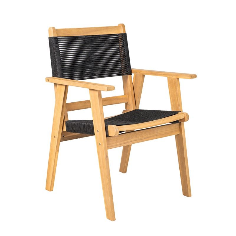 WOODWELL Ε2350,1COFFEE Dining Πολυθρόνα Βεράντας – Κήπου, Ξύλο Ακακία Φυσικό, Rope Wicker Μαύρο 58x56x87cm Ε2350,1 WOODWELL Ε2350,1COFFEE Dining Πολυθρόνα Βεράντας – Κήπου, Ξύλο Ακακία Φυσικό, Rope Wicker Μαύρο 58x56x87cm Ε2350,1