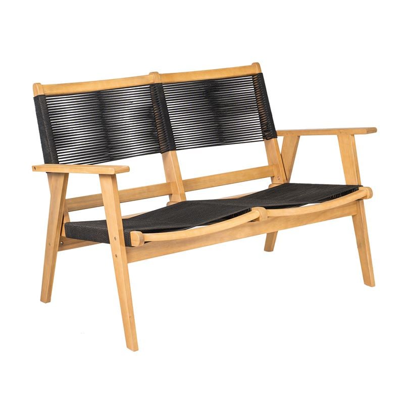 WOODWELL Ε2352,1COFFEE Living Καναπές 2θέσιος Καθιστικού Βεράντας-Κήπου, ΑκακίαΦυσικό-Rope Wicker Μαύρο 129x71x84cm Ε2352,1 WOODWELL Ε2352,1COFFEE Living Καναπές 2θέσιος Καθιστικού Βεράντας-Κήπου, ΑκακίαΦυσικό-Rope Wicker Μαύρο 129x71x84cm Ε2352,1