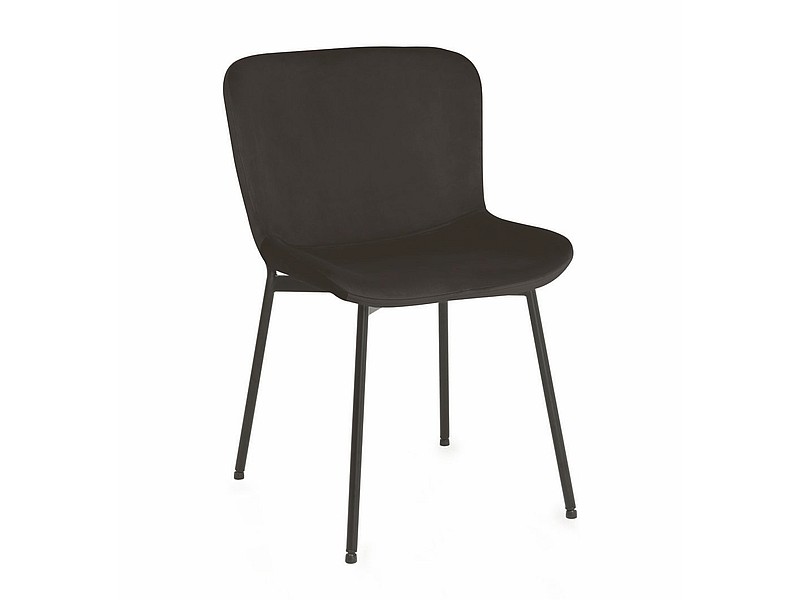 KRZESŁO COLBY VELVET CZARNY STELAŻ / CZARNY BLUVEL 19 DIOMMI-80-2789 KRZESŁO COLBY VELVET CZARNY STELAŻ / CZARNY BLUVEL 19 DIOMMI-80-2789