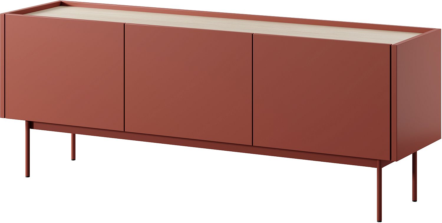 Lh-homefurniture Έπιπλο τηλεόρασης "Color" κεραμικό κόκκινο + Φυσικό 144x55x37cm P_CLR_TV_R Lh-homefurniture Έπιπλο τηλεόρασης "Color" κεραμικό κόκκινο + Φυσικό 144x55x37cm P_CLR_TV_R