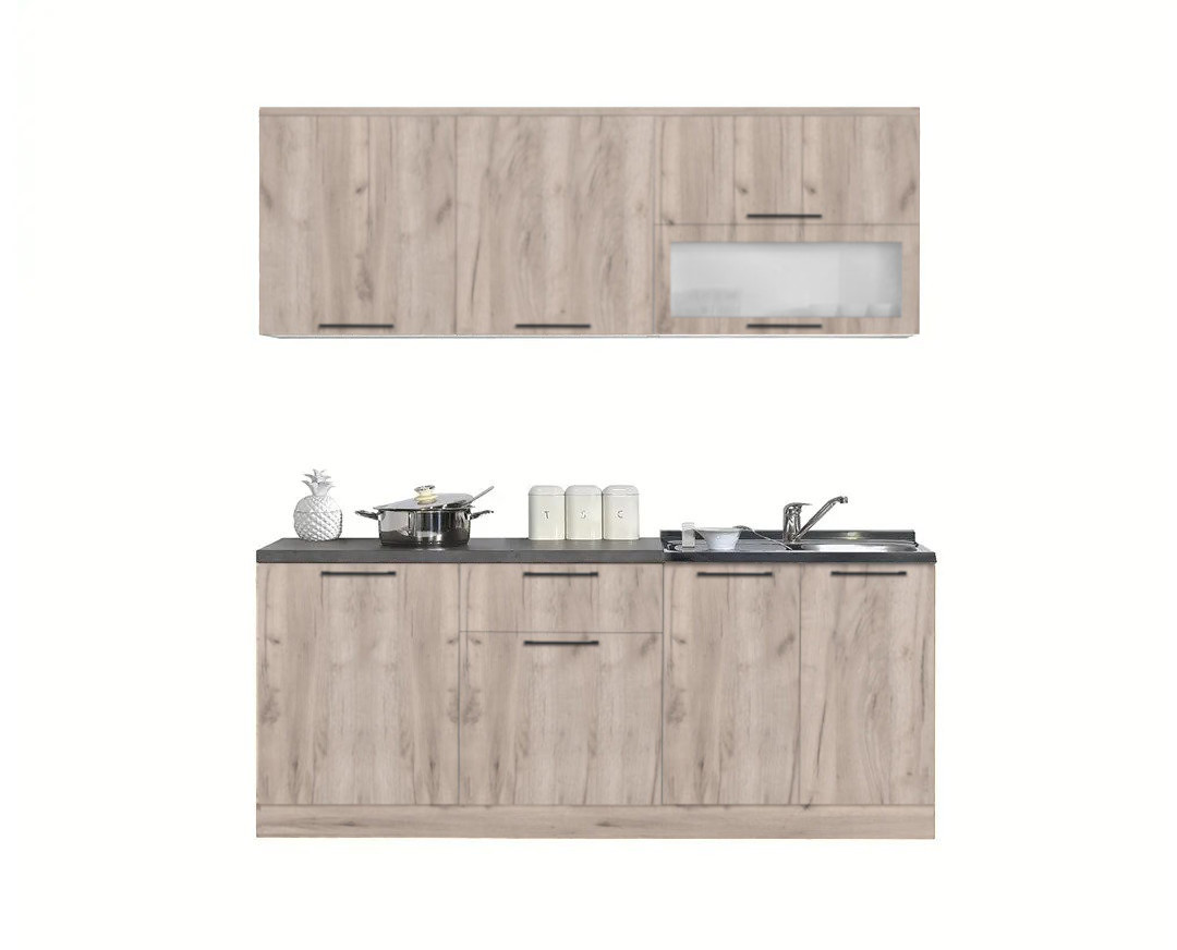 MATIS Σετ κουζίνας 2 μέτρων COMFORT Γκρι Δρυς00 MATIS710244 MATIS Σετ κουζίνας 2 μέτρων COMFORT Γκρι Δρυς00 MATIS710244