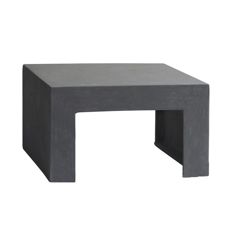 WOODWELL Ε6211CONCRETE Τραπεζάκι Σαλονιού Κήπου – Βεράντας, Cement Grey 80x80x47cm Ε6211