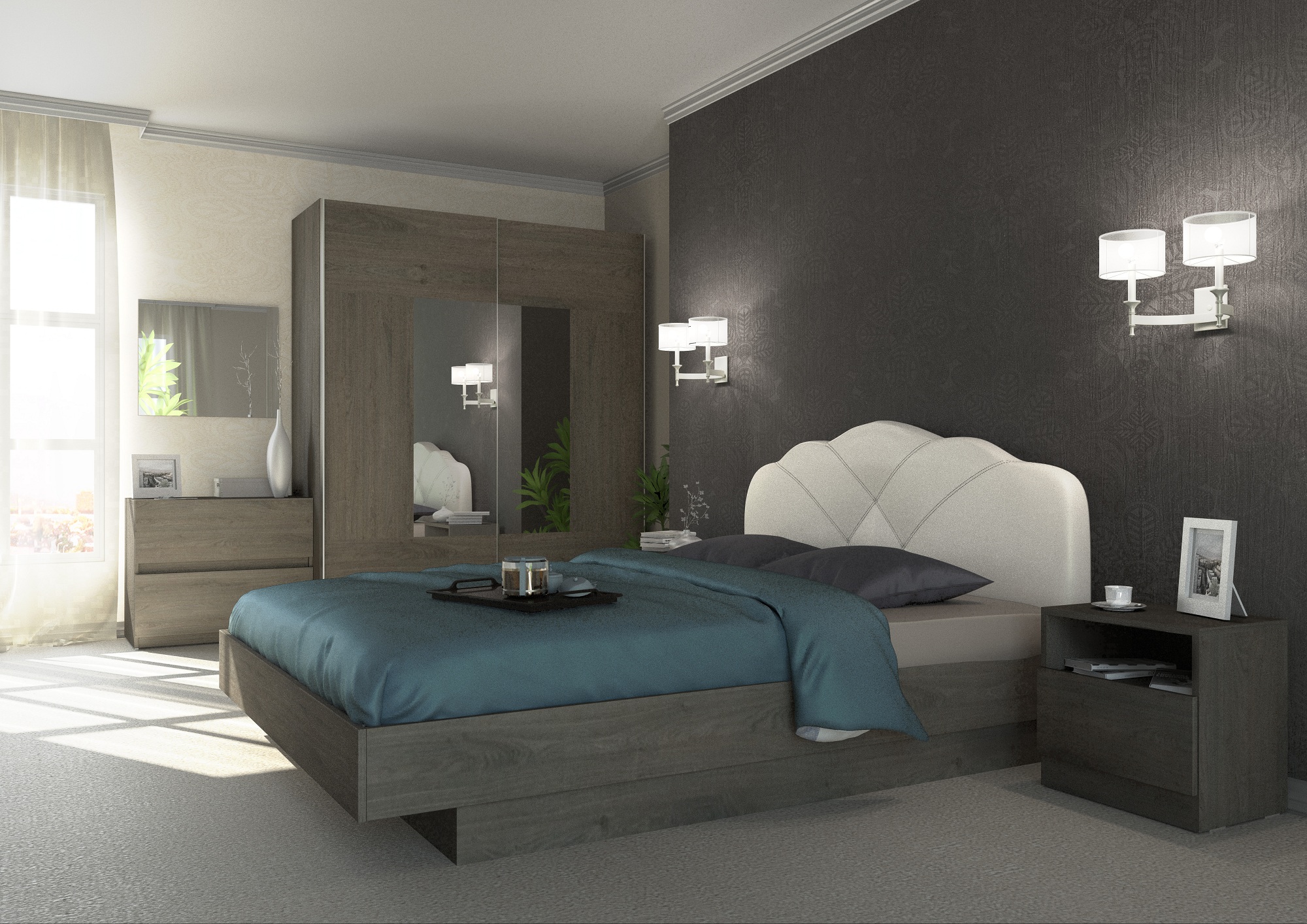 Σετ Κρεβατοκάμαρας ξύλινο CORONA2 160×200 DIOMMI 40-031 DIOMMI-40-031 Σετ Κρεβατοκάμαρας ξύλινο CORONA2 160×200 DIOMMI 40-031 DIOMMI-40-031