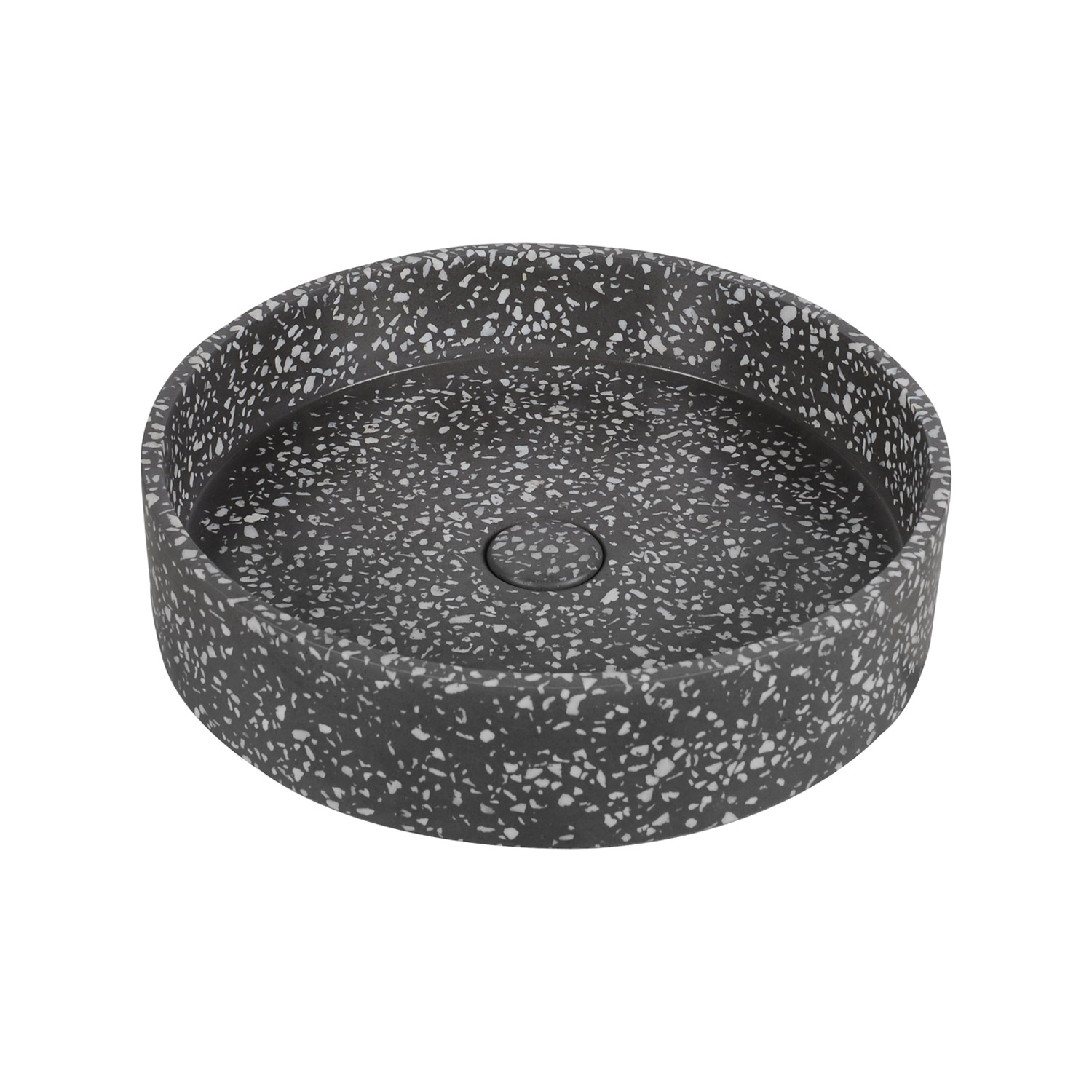 KARAG  ELPIS Νιπτήρας επικαθήμενος με βαλβίδα ELPIS Volcano CS-0003 KARAG Ø42,5x10cm KARAG-5206836668505