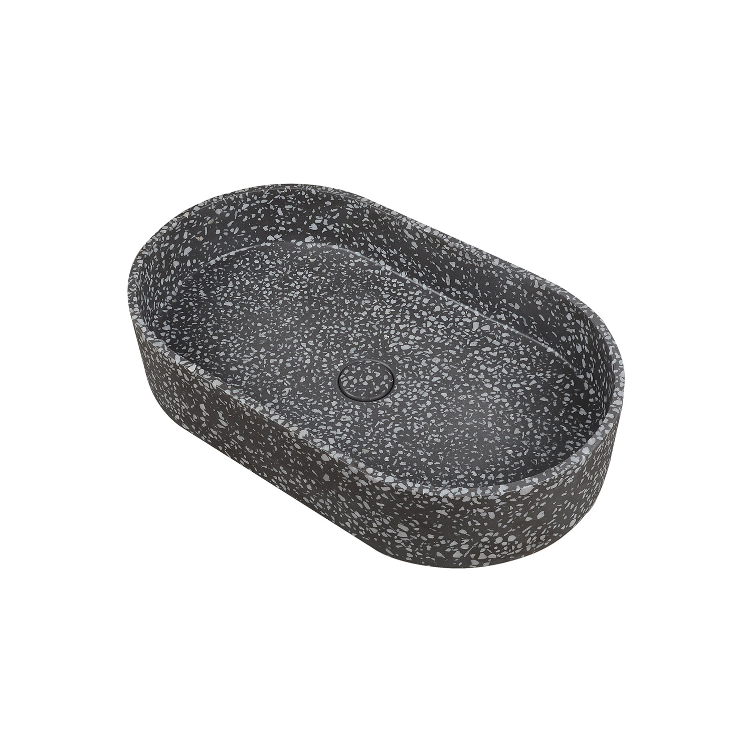 KARAG  LINUS Νιπτήρας επικαθήμενος με βαλβίδα LINUS Volcano CS-0010 KARAG 60x35x12cm KARAG-5206836668536