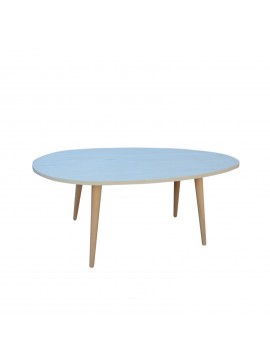 Τραπέζι σαλονιού "KING" σε χρώμα λευκό ρουστικ 98x60x39 001-00261
