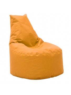 Πουφ πολυθρόνα Norm pakoworld υφασμάτινο αδιάβροχο πορτοκαλί 056-000003