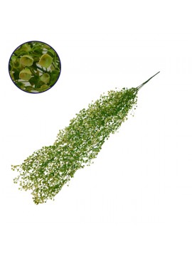 GloboStar® 09035 Τεχνητό Κρεμαστό Φυτό Διακοσμητική Γιρλάντα Μήκους 1.2 μέτρων με 5 X Κλαδιά Φύλλωμα Ρούστικ Κίτρινο - Πράσινο