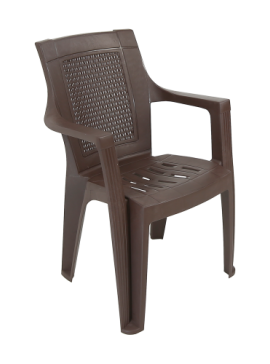 Πολυθρόνα "PADISAH ECO" πλαστική σε χρώμα καφε 56x47x90 100-02692