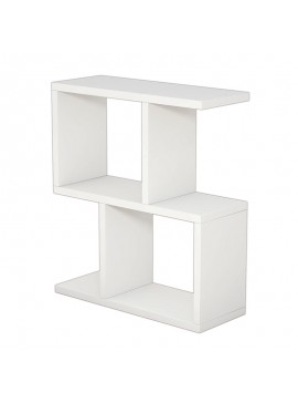 Βοηθητικό τραπέζι σαλονιού Zet pakoworld χρώμα λευκό 45x17x51εκ 120-000036