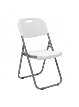 Καρέκλα catering-συνεδρίου πτυσσόμενη Edison pakoworld χρώμα λευκό 142-000006