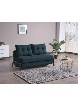 ArteLibre Καναπές Κρεβάτι Διθέσιος GAEL Μπλε/Μαύρο 150x91x90cm Arte-14210220