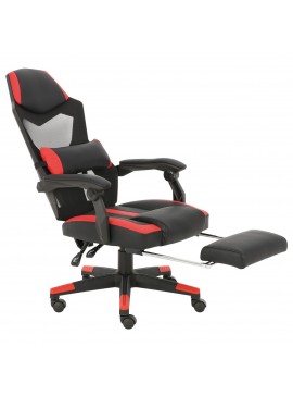 ArteLibre Καρέκλα Γραφείου Gaming ΙΟΥΛΙΑ Κόκκινο PVC 63x67x113-121cm Arte-14240030