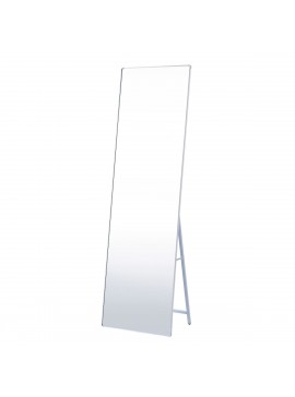 ArteLibre Καθρέπτης Δαπέδου EBOLI Ασημί Μέταλλο/Γυαλί 50x33x169cm Arte-14620014
