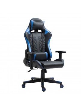 ArteLibre Καρέκλα Γραφείου Gaming ENNIS Μπλε/Μαύρο PVC 70x55x122-131cm Arte-14730003