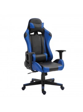 ArteLibre Καρέκλα Γραφείου Gaming NAVAN Μπλε/Μαύρο PVC 68x53x122-131cm Arte-14730006