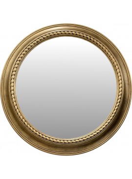 ArteLibre Καθρέπτης Τοίχου Χρυσό Πλαστικό Φ76.2x5.8cm Arte-14740059