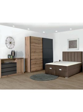 Matis HUGO TIP 2 Κρεβάτι με αποθηκευτικό χώρο και ενσωματωμένο στρώμα 160*200 monolith 09/ καφέ Matishugo4