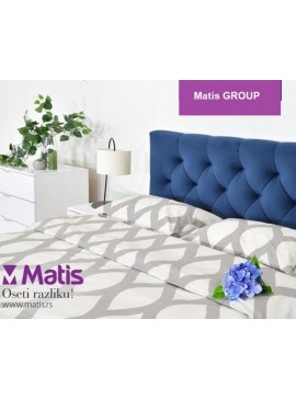 Matis Κρεβάτι με αποθηκευτικό χώρο ανώστρωμα και στρώμα με ανεξάρτητα ελατήρια Titto Μπλε 160x200εκ. MatisMM3054003