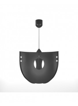 Φωτιστικό Κρεμαστό Chios Μονόφωτο Μαύρο (PP+PVC) Ε27 58x58x80cm MED-10271