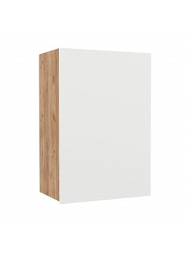 Επιτοίχιο ντουλάπι κουζίνας Soft Λευκό με βελανιδιά Διαστάσεις 50x30,5x72,8εκ SO-SV50