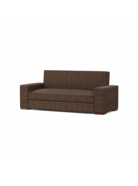 Καναπές Κρεβάτι Chios Διθέσιος Καφέ 158x81x80cm AL-BROWN2SEAT