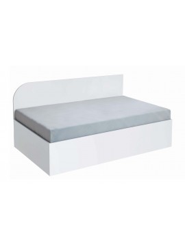 Μονό Κρεβάτι καναπές Grand 82/190 Λευκό Ματ, 191,6/80/84 εκ. Genomax Genom1219921877