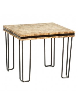 Artekko  Τραπέζι σαλονιού από ξύλινους κορμούς Μήκος 55 Πλάτος 55 'Υψος 40 Κωδικός Artekko 201-9027
