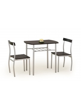 LANCE table + 2 chairs color: wenge DIOMMI V-CH-LANCE-ZESTAW-WENGE DIOMMI60-21417