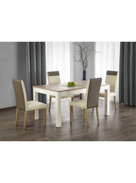 SEWERYN 160/300 cm extension table color: sonoma oak / white DIOMMI V-PL-SEWERYN-ST-SONOMA/BIAŁY DIOMMI60-22695