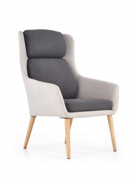 PURIO leisure chair, color: light grey / dark grey DIOMMI V-CH-PURIO-FOT-POPIEL DIOMMI60-21710
