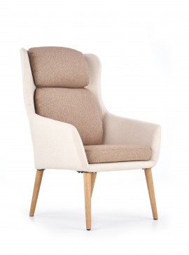 PURIO leisure chair, color: beige / brown DIOMMI V-CH-PURIO-FOT-BRĄZOWY DIOMMI60-21708