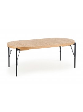 INFERNO extension table, color: natural oak / black DIOMMI V-PL-INFERNO-ST DIOMMI60-22228