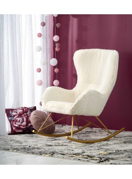 LIBERTO leisure armchair cream / gold DIOMMI V-CH-LIBERTO-FOT-KREMOWY DIOMMI60-21428