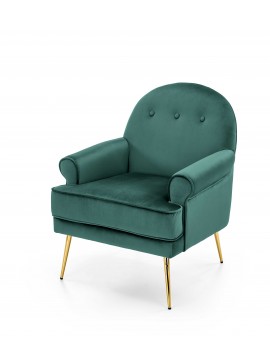 SANTI leisure armchair dark green / gold DIOMMI V-CH-SANTI-FOT-C.ZIELONY DIOMMI60-21788