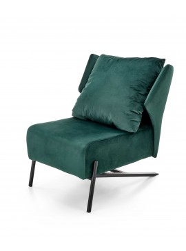 VICTUS leisure armchair dark green/ black DIOMMI V-CH-VICTUS-FOT-C.ZIELONY DIOMMI60-21953