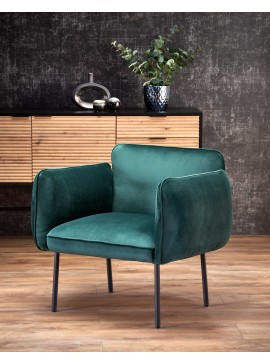 BRASIL leisure armchair dark green/ black DIOMMI V-CH-BRASIL-FOT-C.ZIELONY DIOMMI60-20452