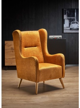 CHESTER leisure chair, color: honey (fabric 9. Amber) DIOMMI V-PL-CHESTER_2-FOT-MIODOWY DIOMMI60-22154