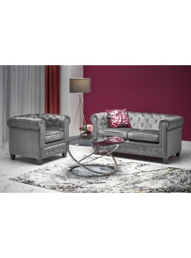 ERIKSEN  leisure armchair grey / black DIOMMI V-CH-ERIKSEN-FOT-POPIELATY DIOMMI60-20644
