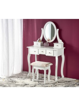 SARA dresser console with stool, white matt DIOMMI V-CH-SARA-KONSOLKA DIOMMI60-21795