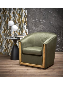 ENRICO leisure chair, green DIOMMI60-24900