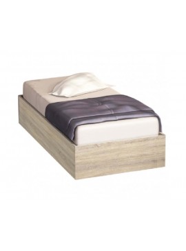 Κρεβάτι ξύλινο CAZA, χρωμα  SONOMA από 120/190, Genomax  12814-200112221
