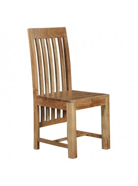Καρέκλα Celine pakoworld μασίφ ξύλο ακακίας καρυδί 240-000004